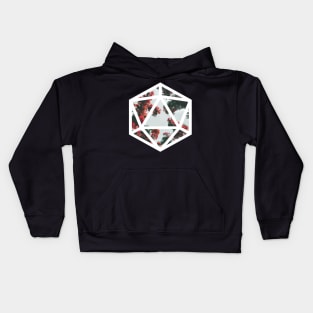 D20 Decal Badge - Dead on the Beach Kids Hoodie